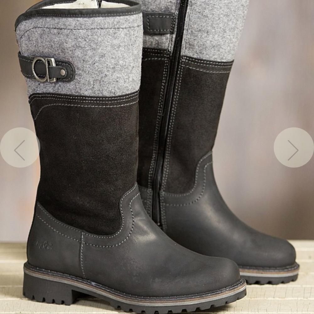 Bos&co Hawker Merino Wool lined waterproof leather boots